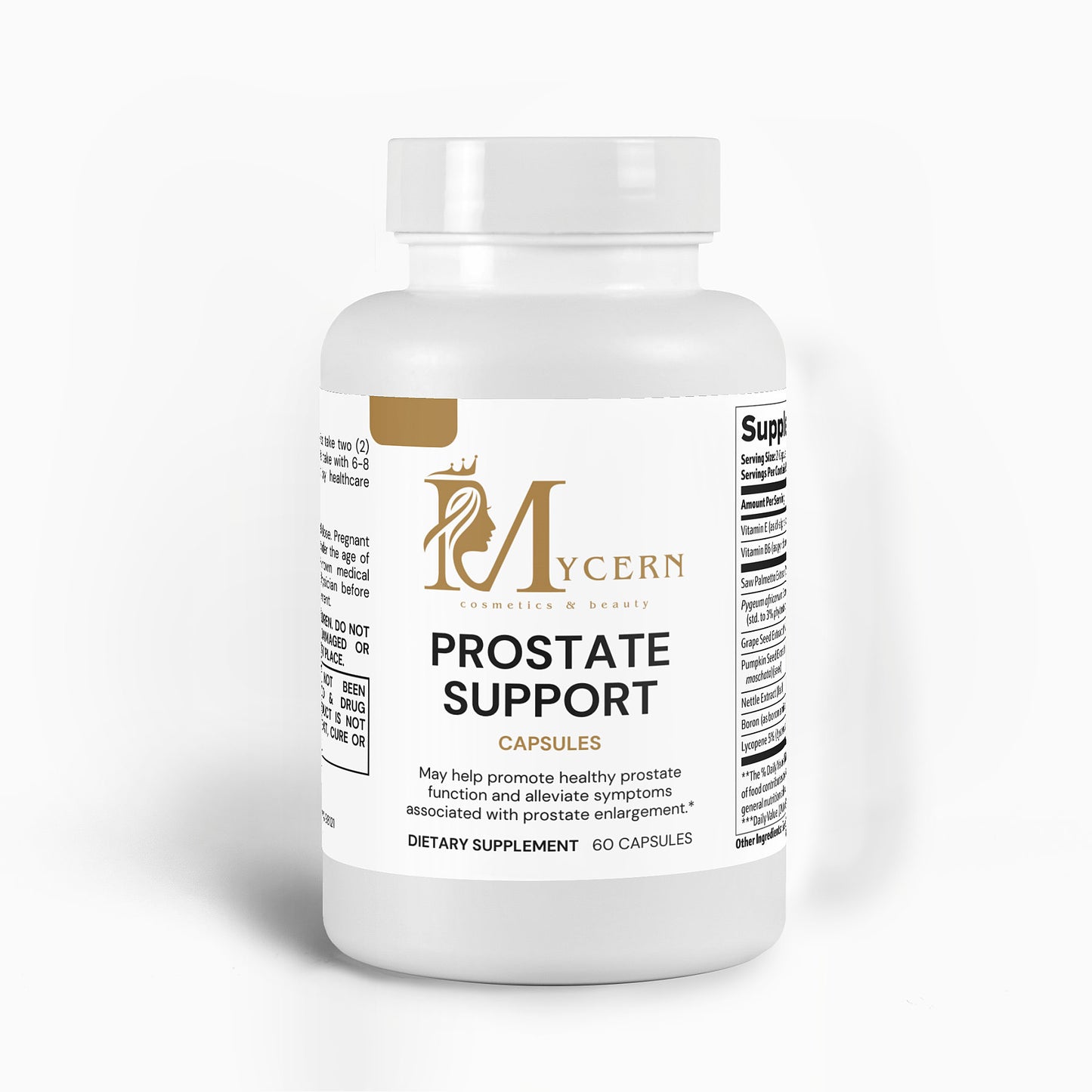Prostate Support Supplement for Men with Saw Palmetto, Pumpkin Seed, Nettle, Lycopene, Pygeum, Vitamins E & B6 – 60 Capsules – Supports Urinary Flow & Prostate Health – Made in USA – Daily Wellness Formul