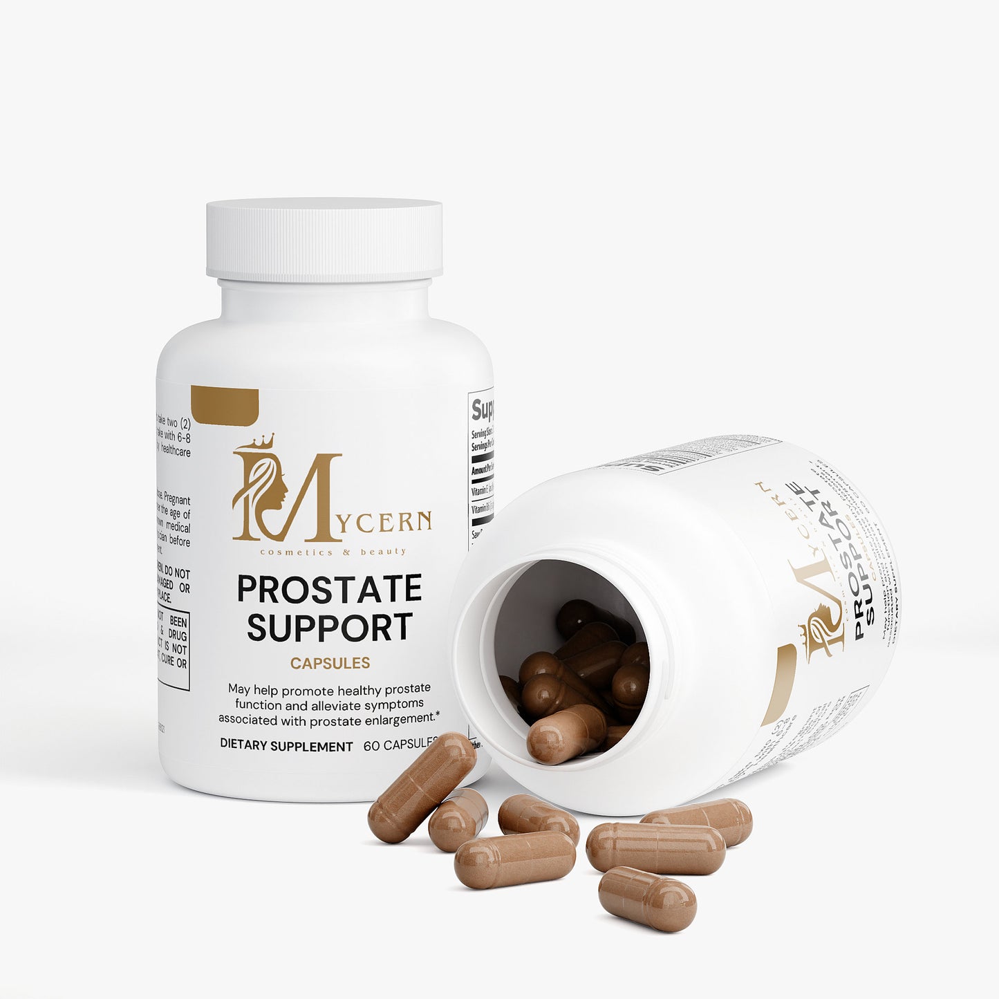 Prostate Support Supplement for Men with Saw Palmetto, Pumpkin Seed, Nettle, Lycopene, Pygeum, Vitamins E & B6 – 60 Capsules – Supports Urinary Flow & Prostate Health – Made in USA – Daily Wellness Formul