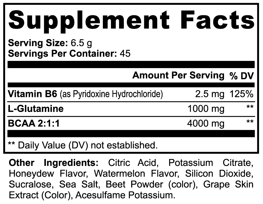 MyCern BCAA Post Workout Powder (Honeydew/Watermelon)