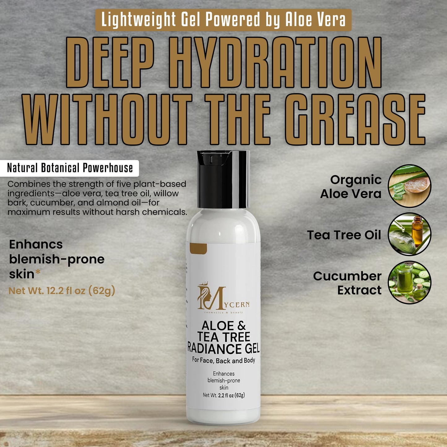 MYCERN Aloe & Tea Tree Radiance Gel