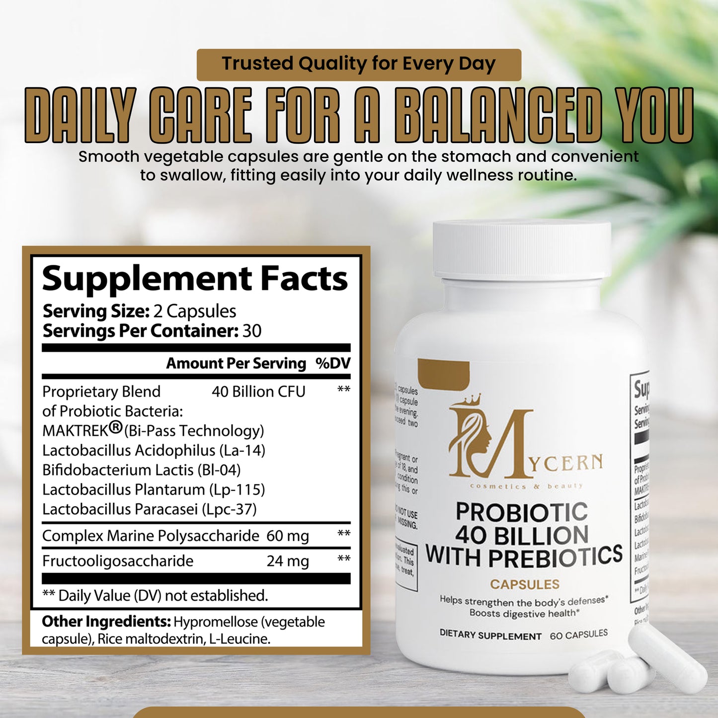 MyCern Probiotic 40 Billion with Prebiotics