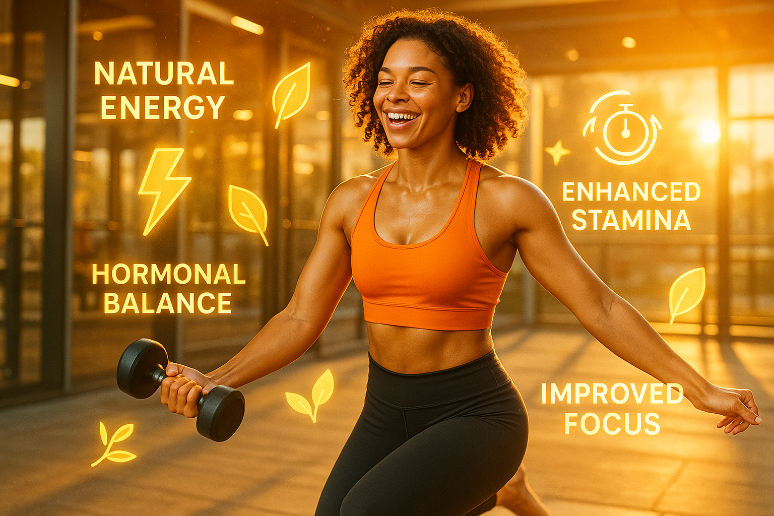 Show the benfits of maca plus through the image select the scenary yourself.