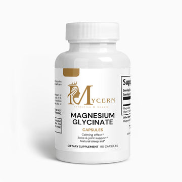 Mycern Magnesium Glycinate – 90 Capsules – Made in USA – Vegan & Gluten Free