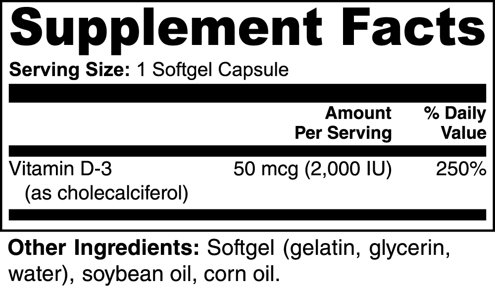 MyCern Vitamin D3 2,000 IU