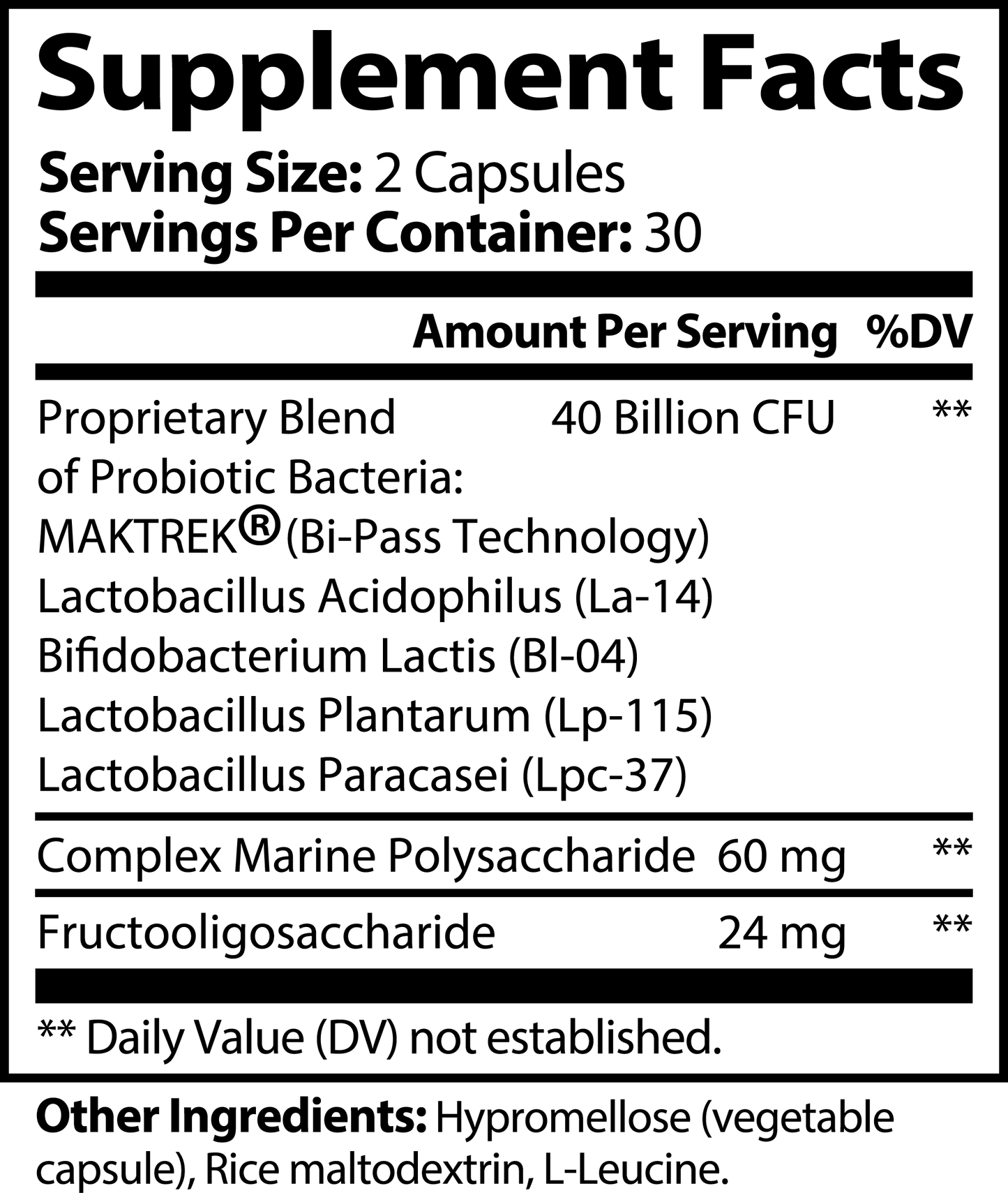 MyCern Probiotic 40 Billion with Prebiotics