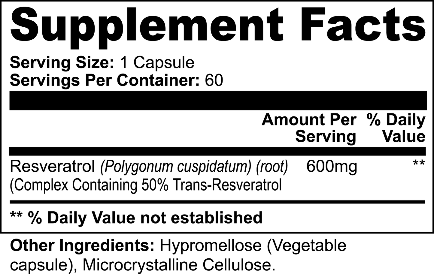 MyCern Resveratrol 50% 600mg