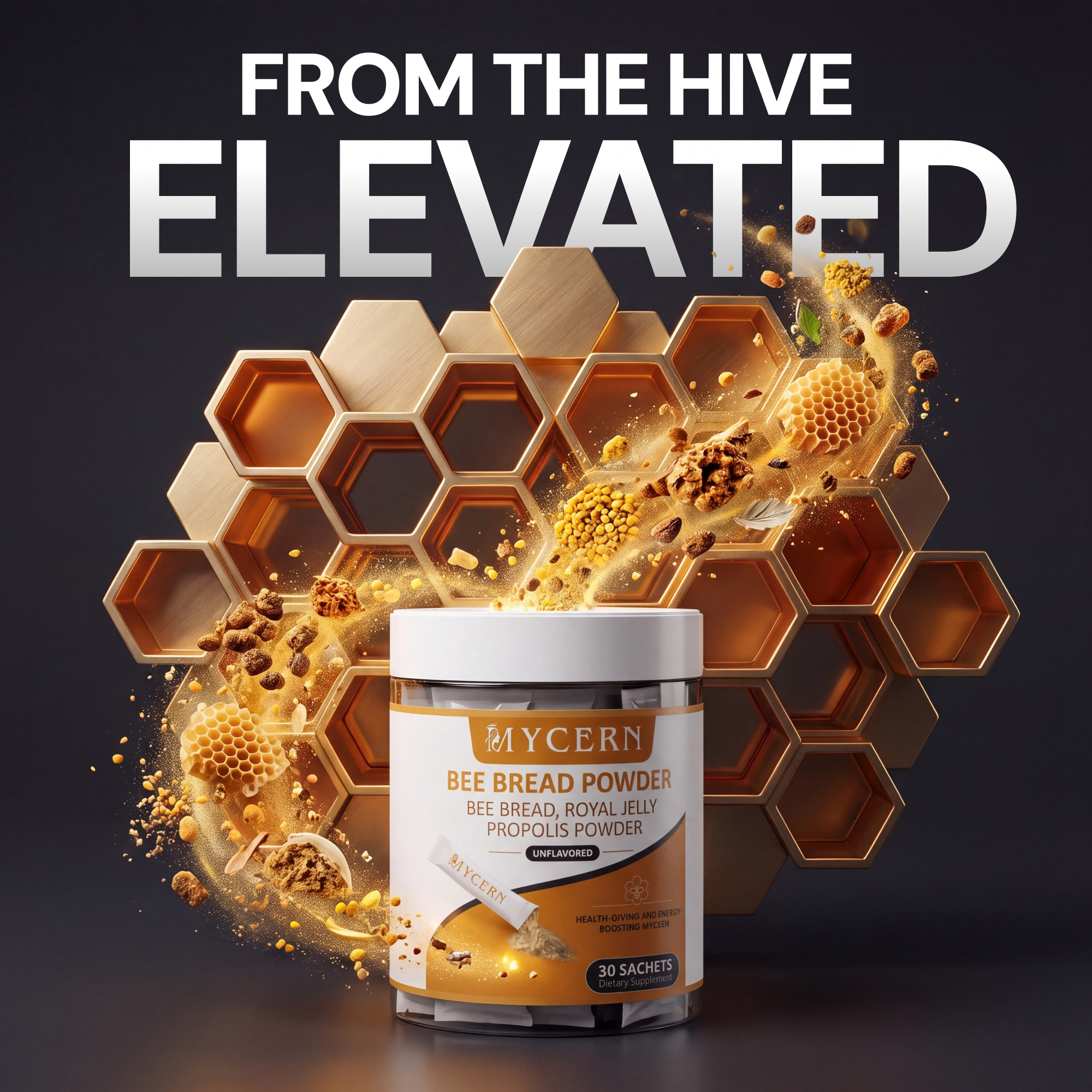 MyCern Bee Bread Powder - 30 Sachets