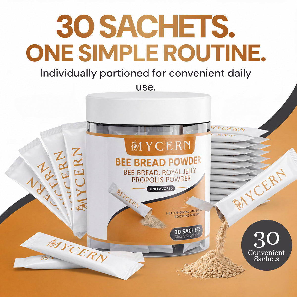 MyCern Bee Bread Powder - 30 Sachets