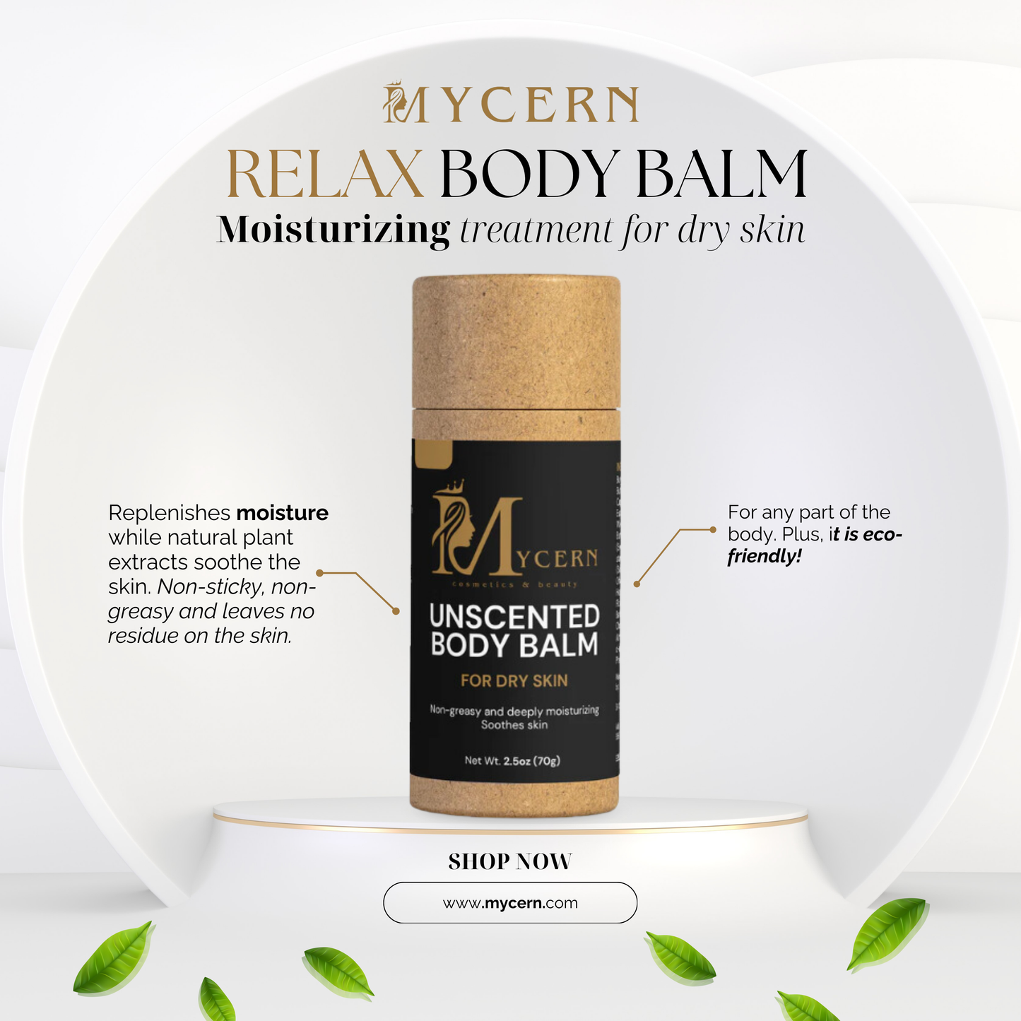 Mycern Unscented Body Balm
