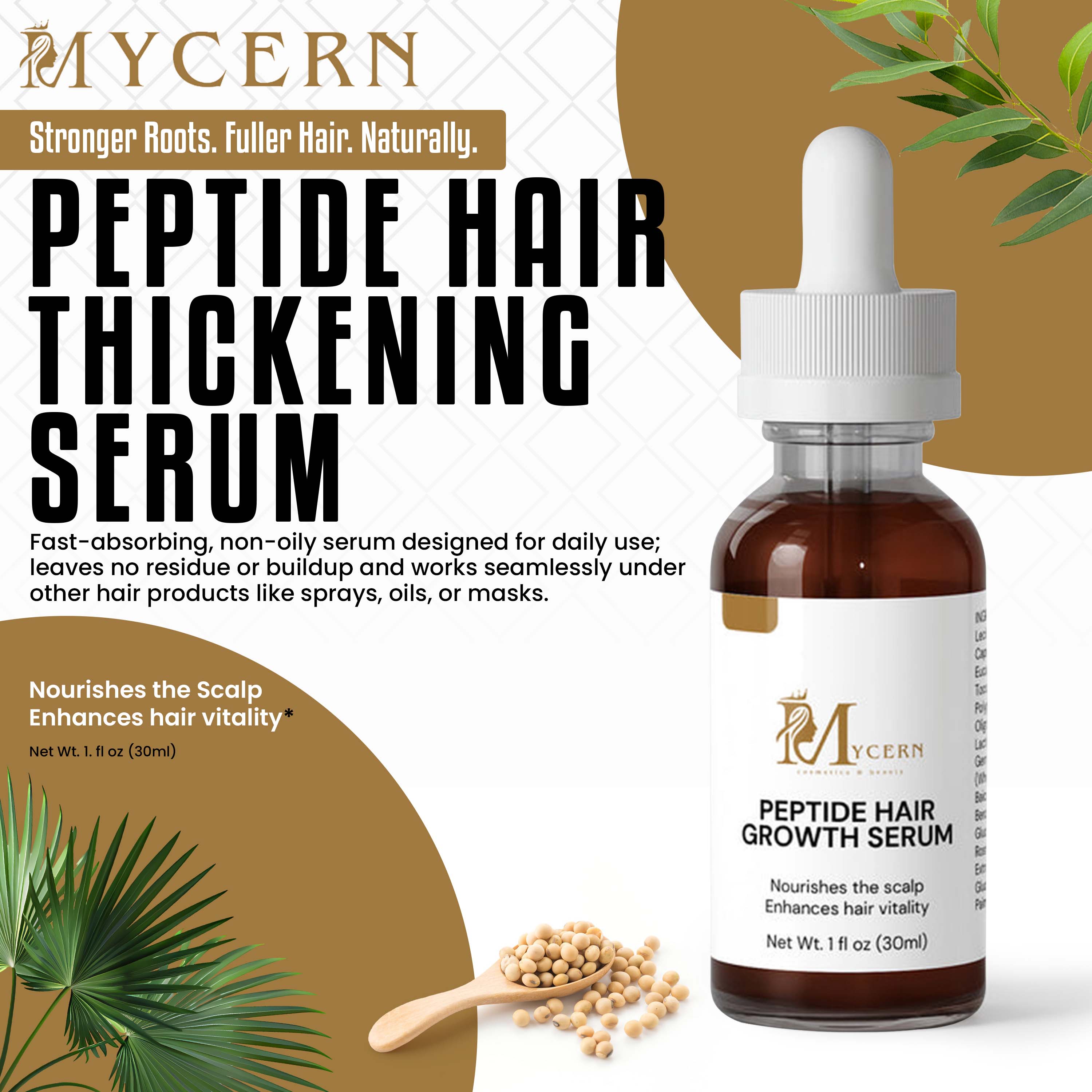 MyCern Peptide Hair Growth Serum