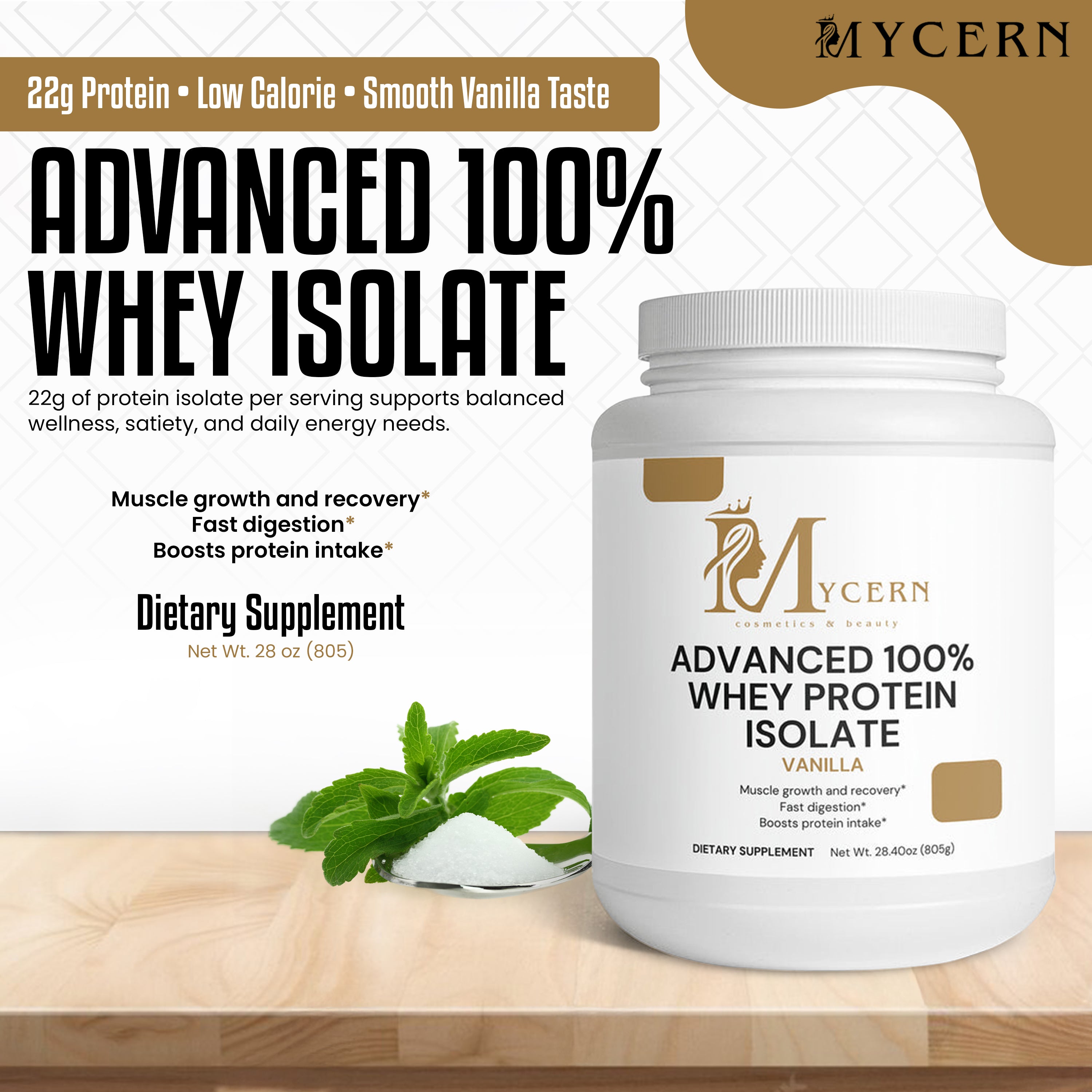 Advanced 100% Whey Protein Isolate (Vanilla)