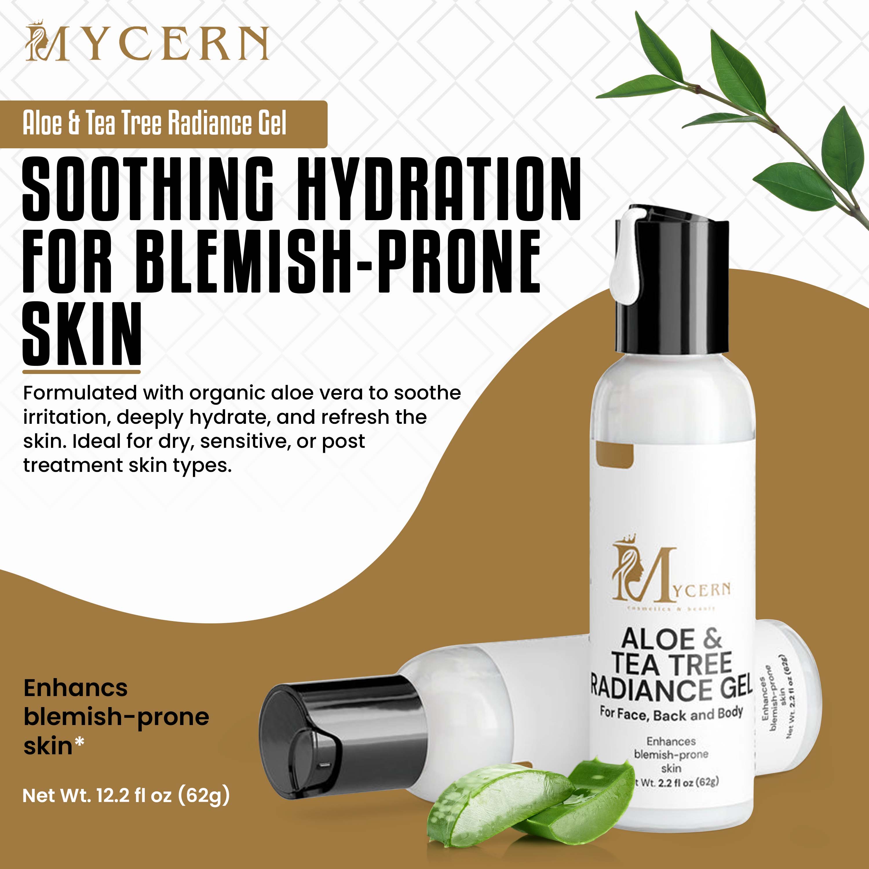MYCERN Aloe & Tea Tree Radiance Gel