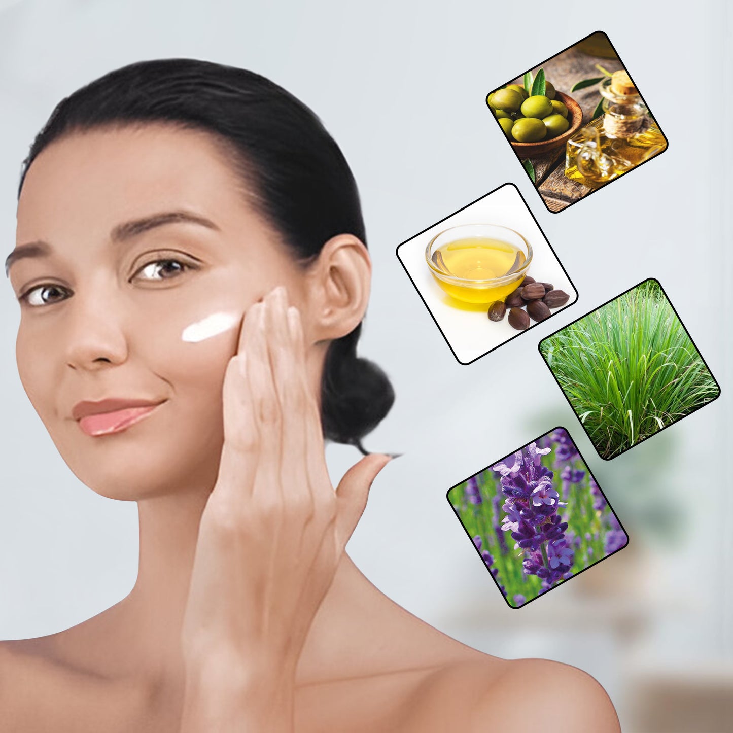 Tallow Cream – Grass Fed Beef Tallow Moisturizer with Olive Oil, Jojoba, Lemongrass & Lavender – Natural Moisturizer for Dry & Sensitive Skin – Tallow Face Moisturizer – 2 oz – Made in USA