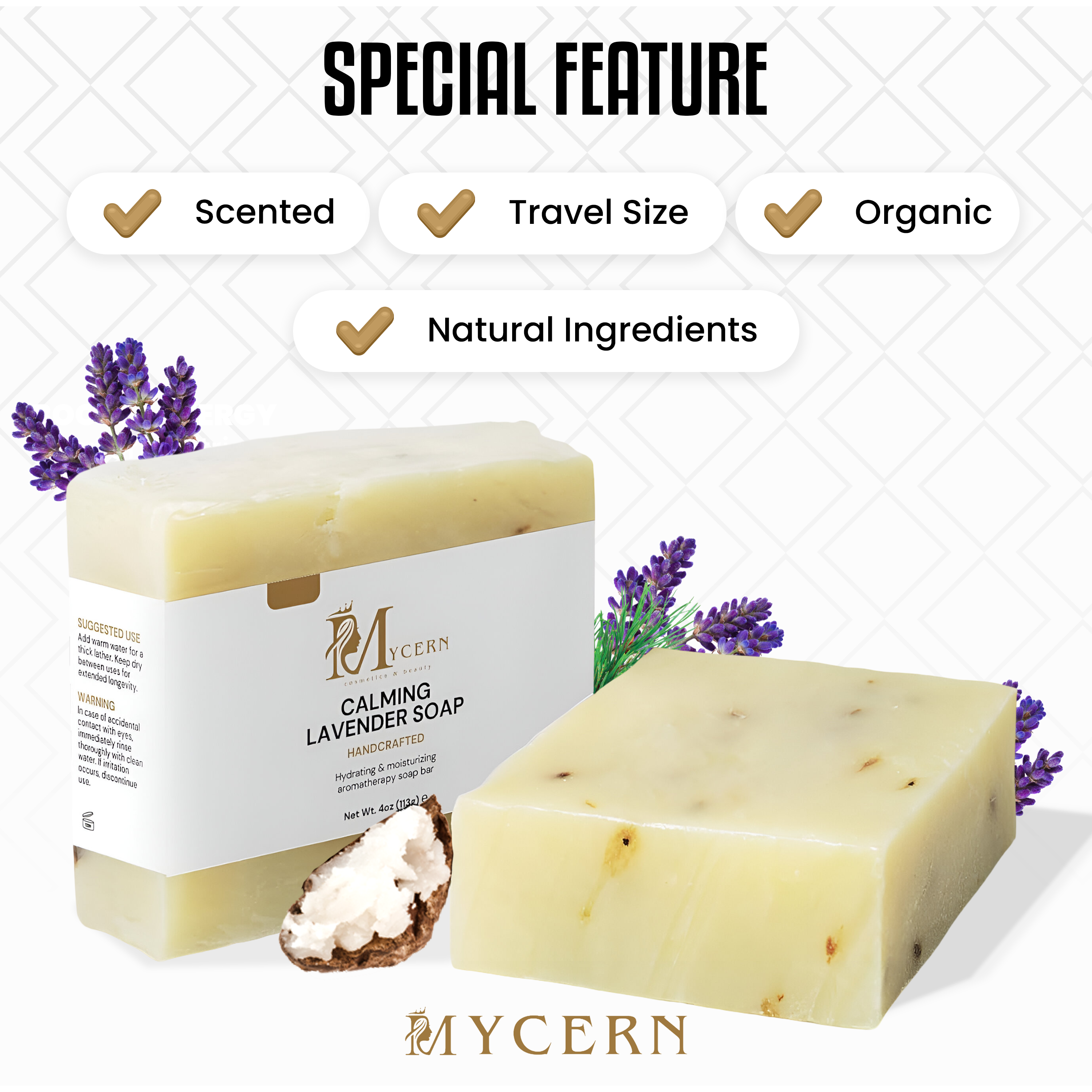Mycern Calming Lavender Soap