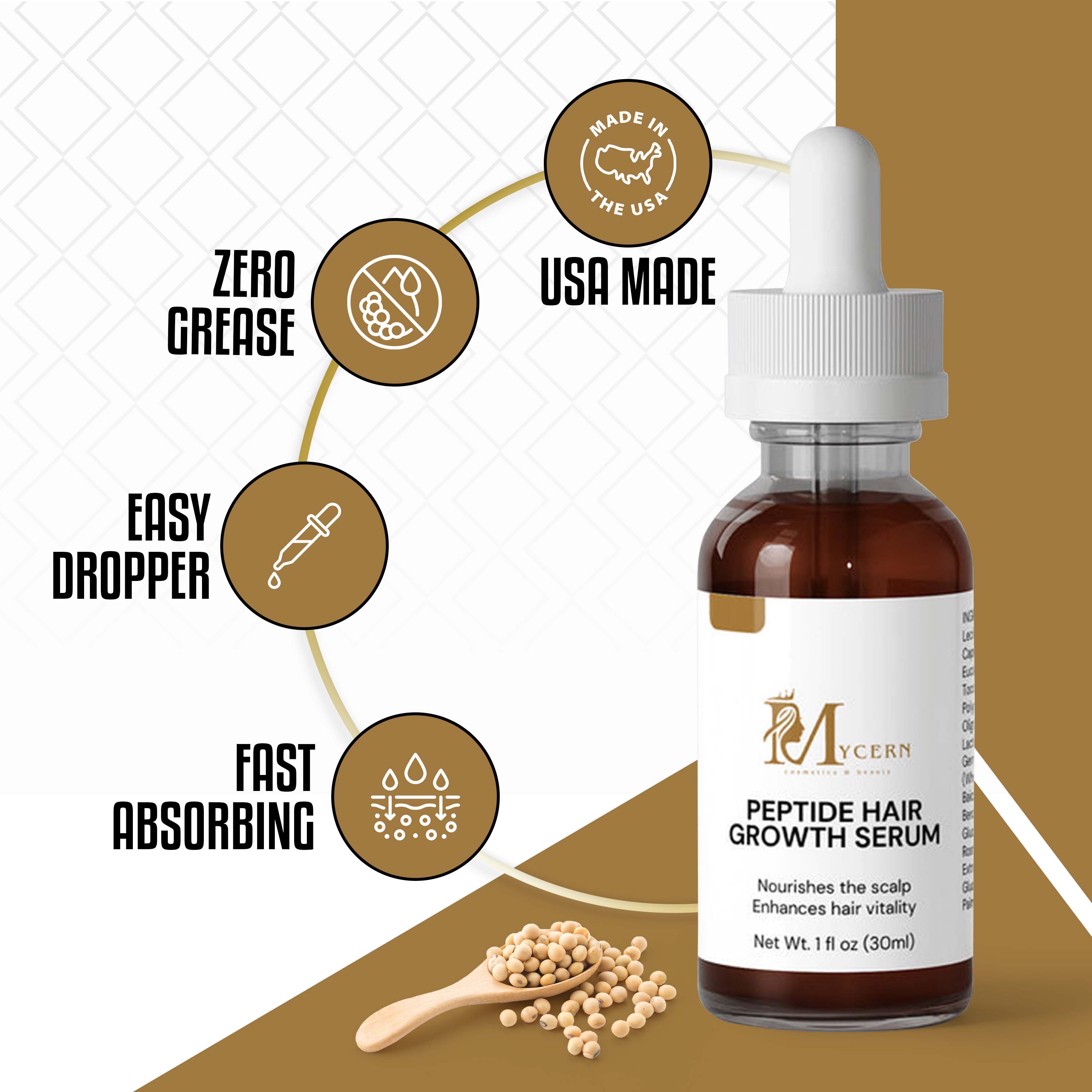 MyCern Peptide Hair Growth Serum