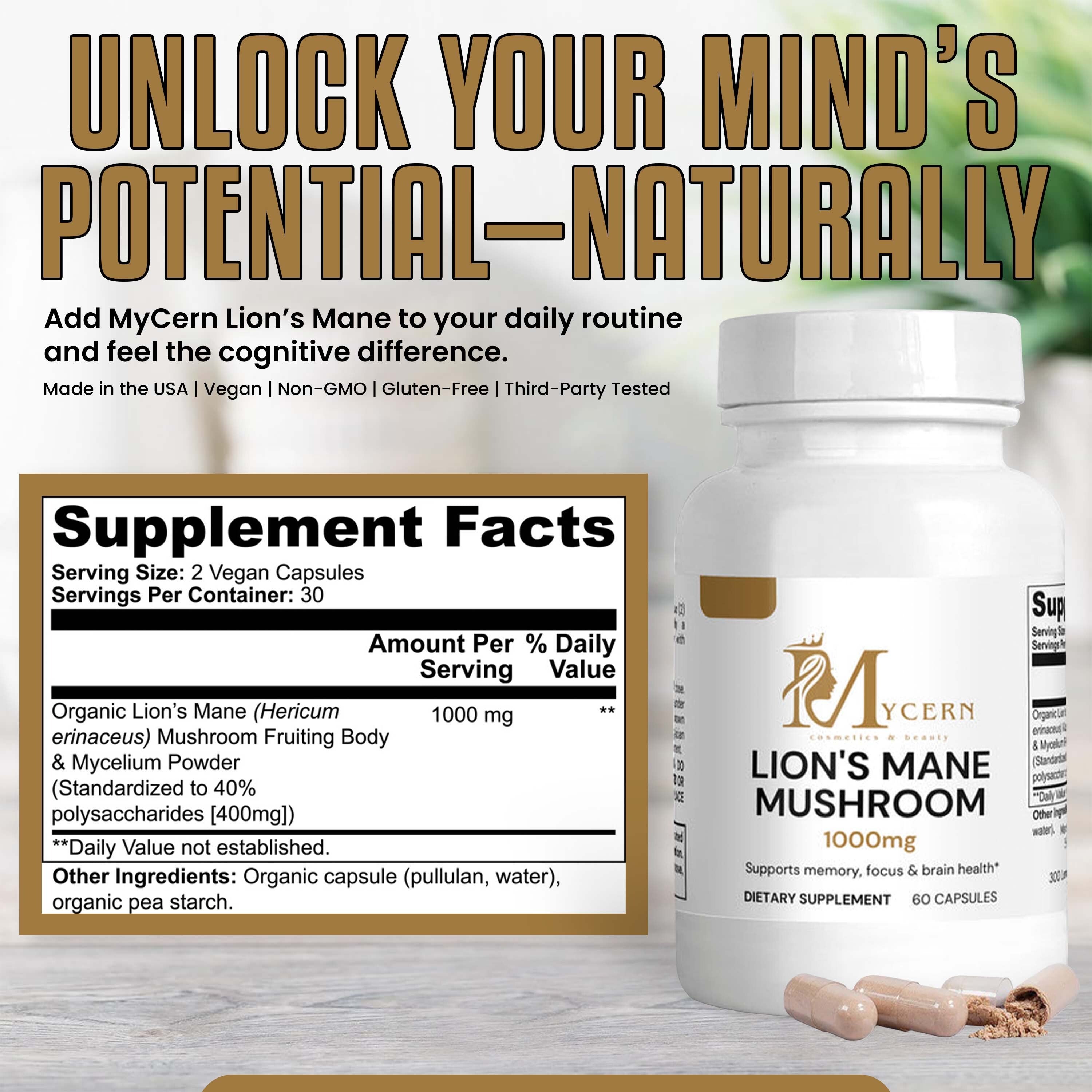 MyCern Lion's Mane Mushroom